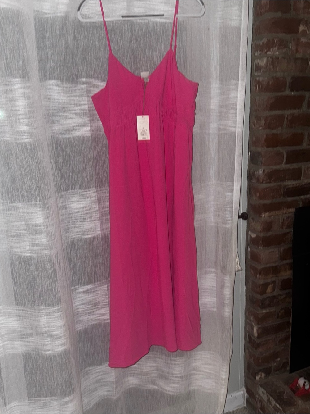 Target Hot Pink Spaghetti-Strap Midi Dress